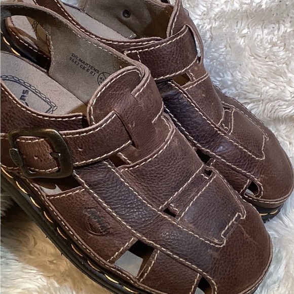 Dr. Martens Mens Brown Leather Sandals size 11 main image 6